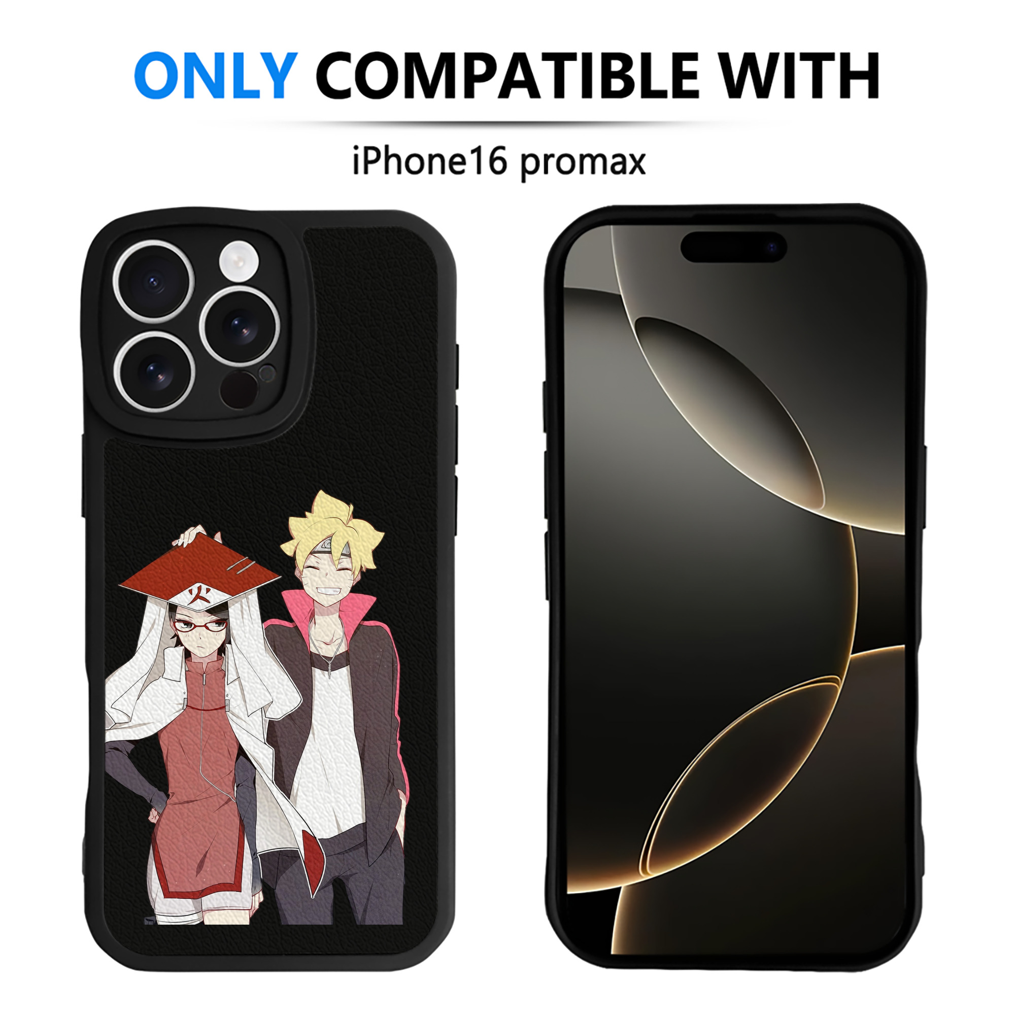 （画像用） NARUTO -ナルト- うちは サラダ Uchiha Sarada 【iPhone 16シリーズ対応】シリコンスマホケース（レザー調） 材質：シリコン